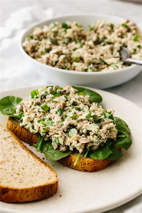 While the rice is cooking, cube up the ahi tuna into bite-sized pieces. . Downshiftology tuna salad